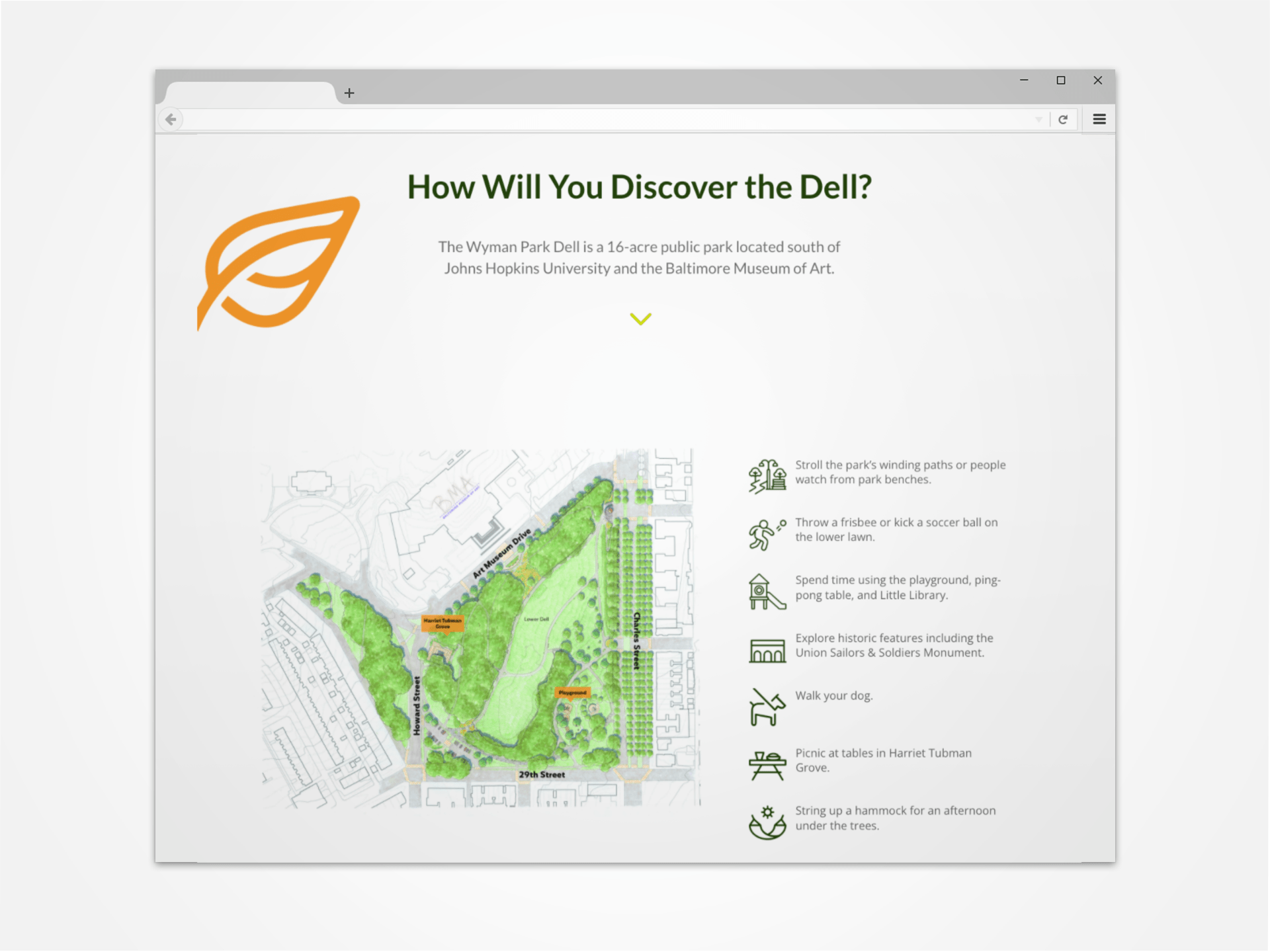 Wyman Park Dell Mockup
